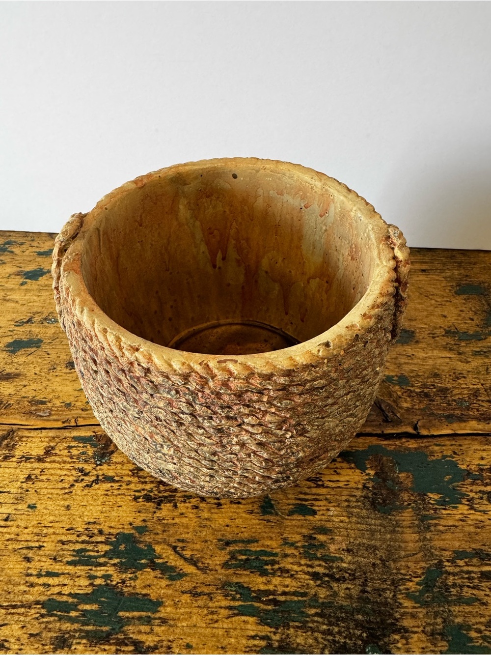 Concrete Natural Rope Look Planter Pot - Picture 2 of 8